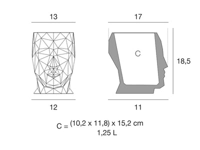 Schéma de dimensions Vondom 49068A