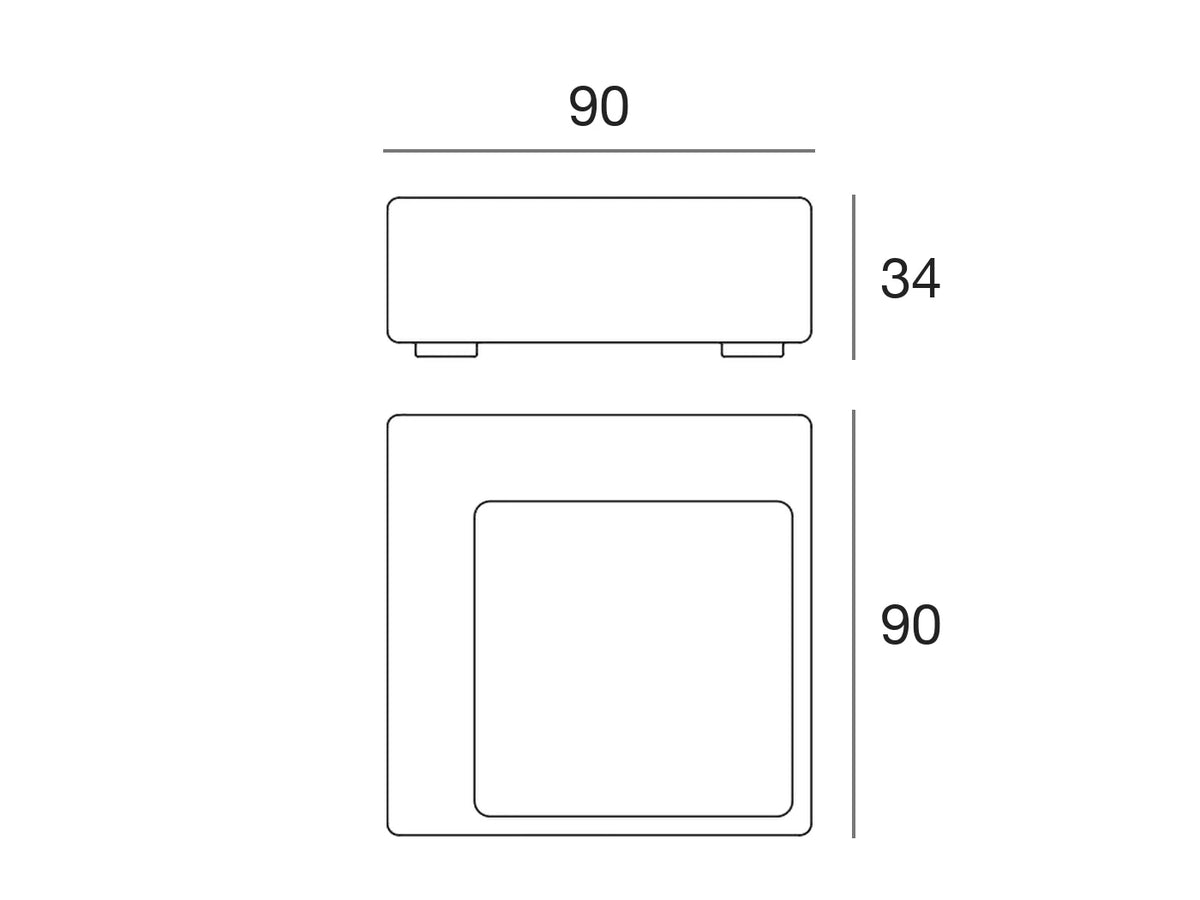 Schéma de dimensions Pot - Kes 64004A
