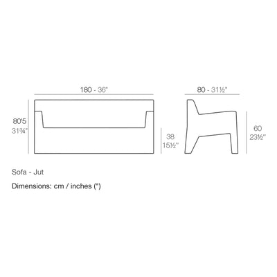 Dimension drawing Sofa - Jut