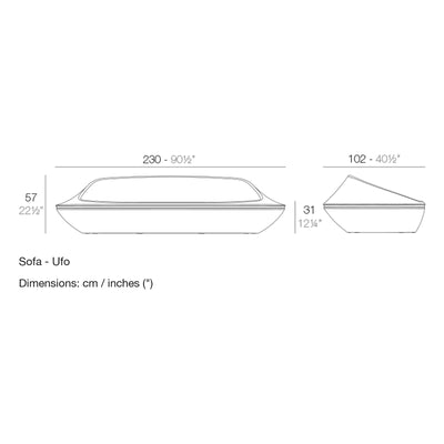 Dimension drawing Sofa - Ufo