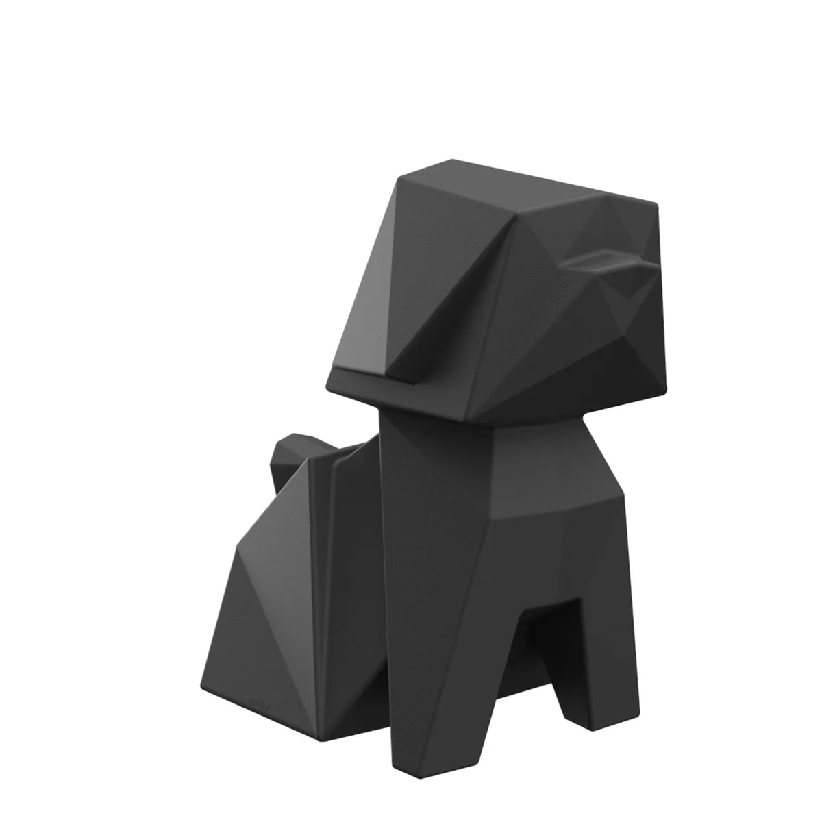 Statue Chien Collection Origami Taille 50x33x50 cm Couleur Noir - Inu Vondom