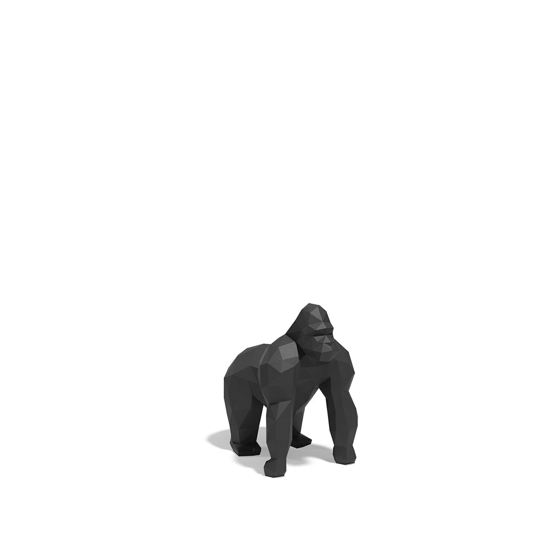 Statue Gorilla Vondom Collection Origami Taille 59x39x60 cm Finition Mate Couleur Noir