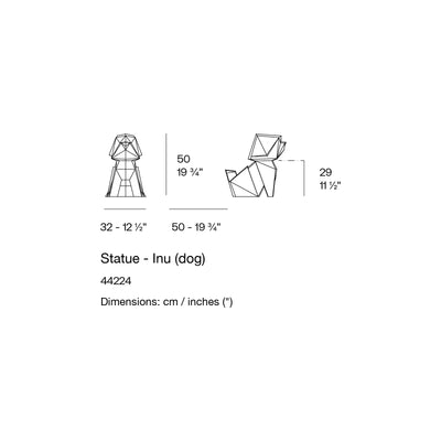 Dimension drawing Statue - Inu (dog)