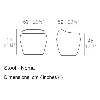 Dimension drawing Stool - Noma