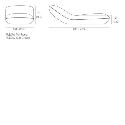 Sun Lounger Collection Pillow Vondom