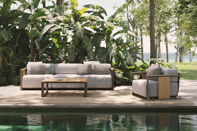 Table Basse Aluminium et Teck - Collection Tulum Vondom - 3