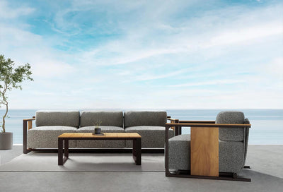 Table Basse Aluminium et Teck - Collection Tulum Vondom - 4