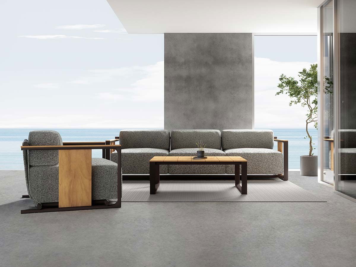 Table Basse Aluminium et Teck - Collection Tulum Vondom - 5