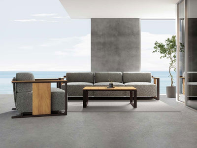 Table Basse Aluminium et Teck - Collection Tulum Vondom - 5
