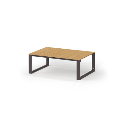 Table Basse Aluminium et Teck Finition plateau bois Bois de teck naturel - Collection Tulum Vondom