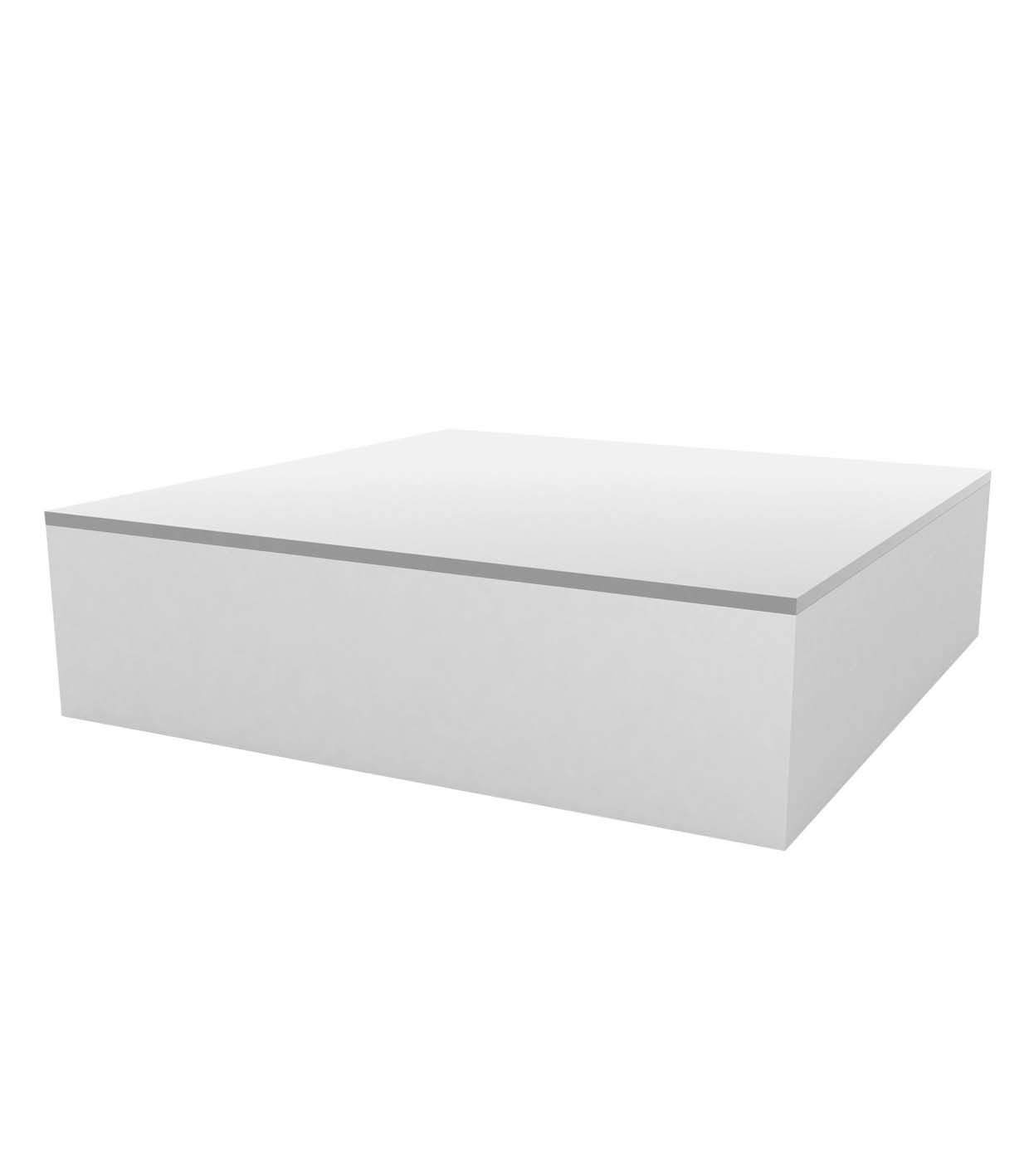 Table Basse Chill Collection JUT Taille 80x80x32 cm Finition Mate Couleur Blanc Vondom