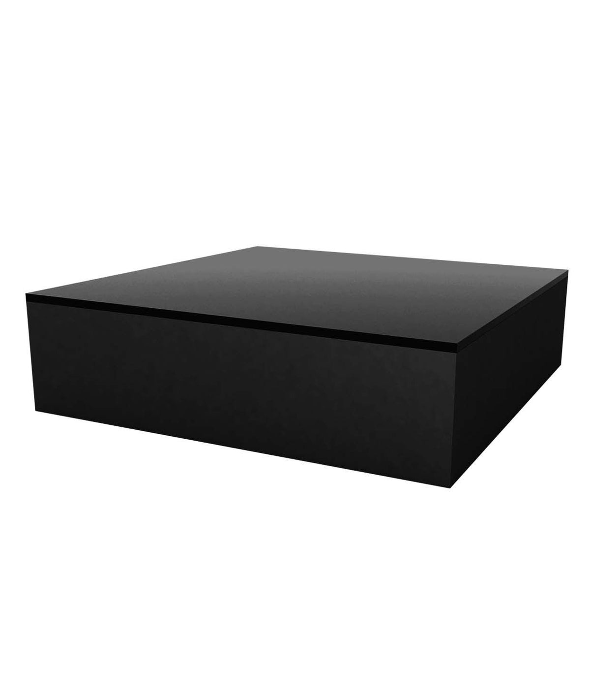 Table Basse Chill Collection JUT Taille 80x80x32 cm Finition Mate Couleur Noir Vondom