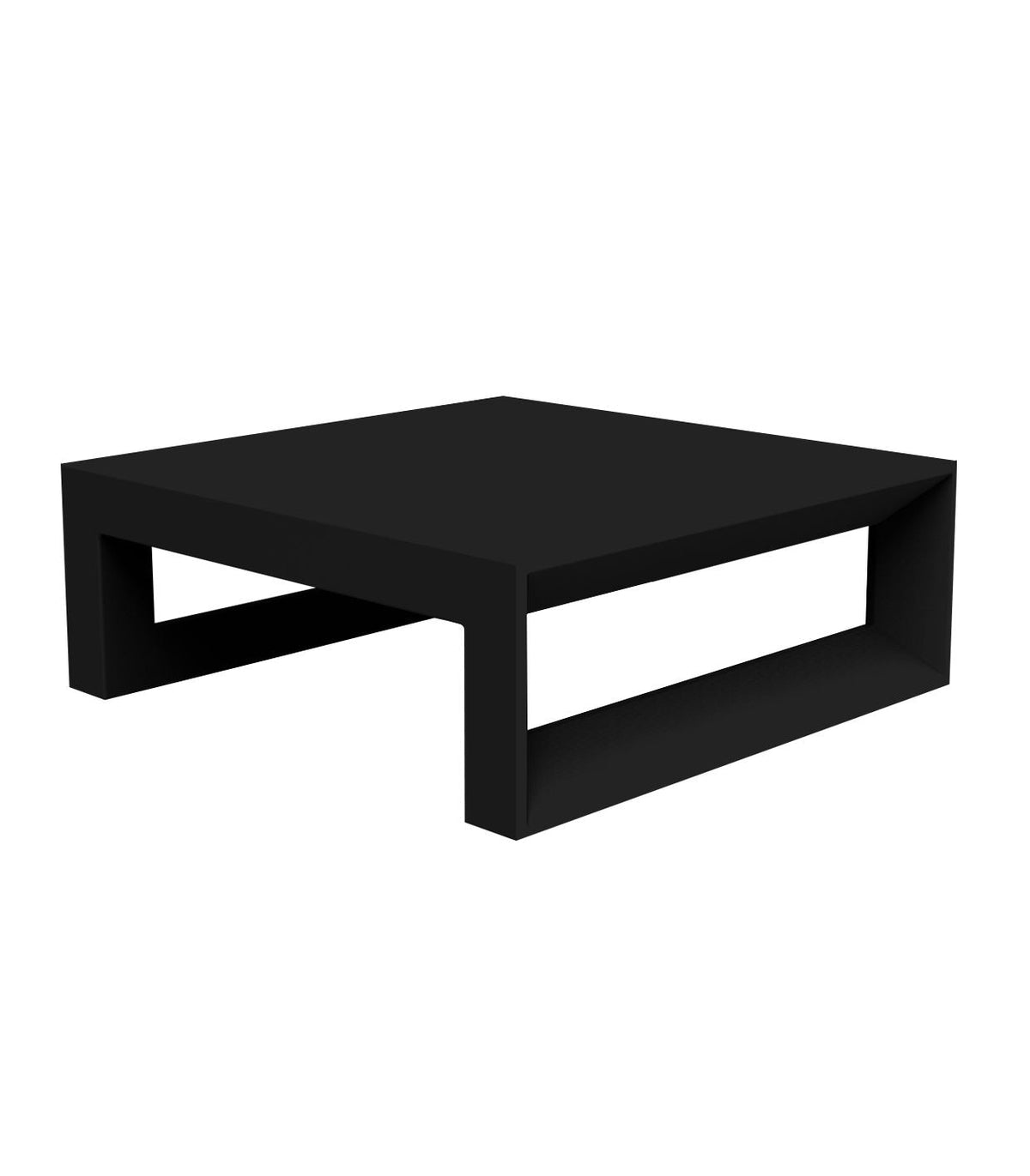 Table Basse Collection Frame Vondom Taille 60x60x22 cm Finition Mate Couleur Noir