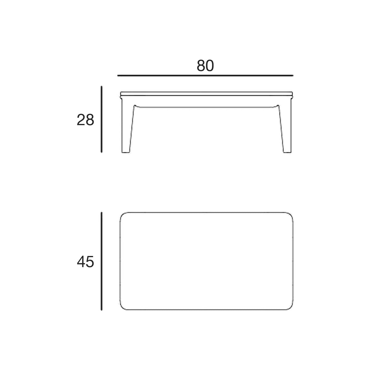 Table Basse Collection Pasadena Taille 80x45x28 cm Vondom - 2