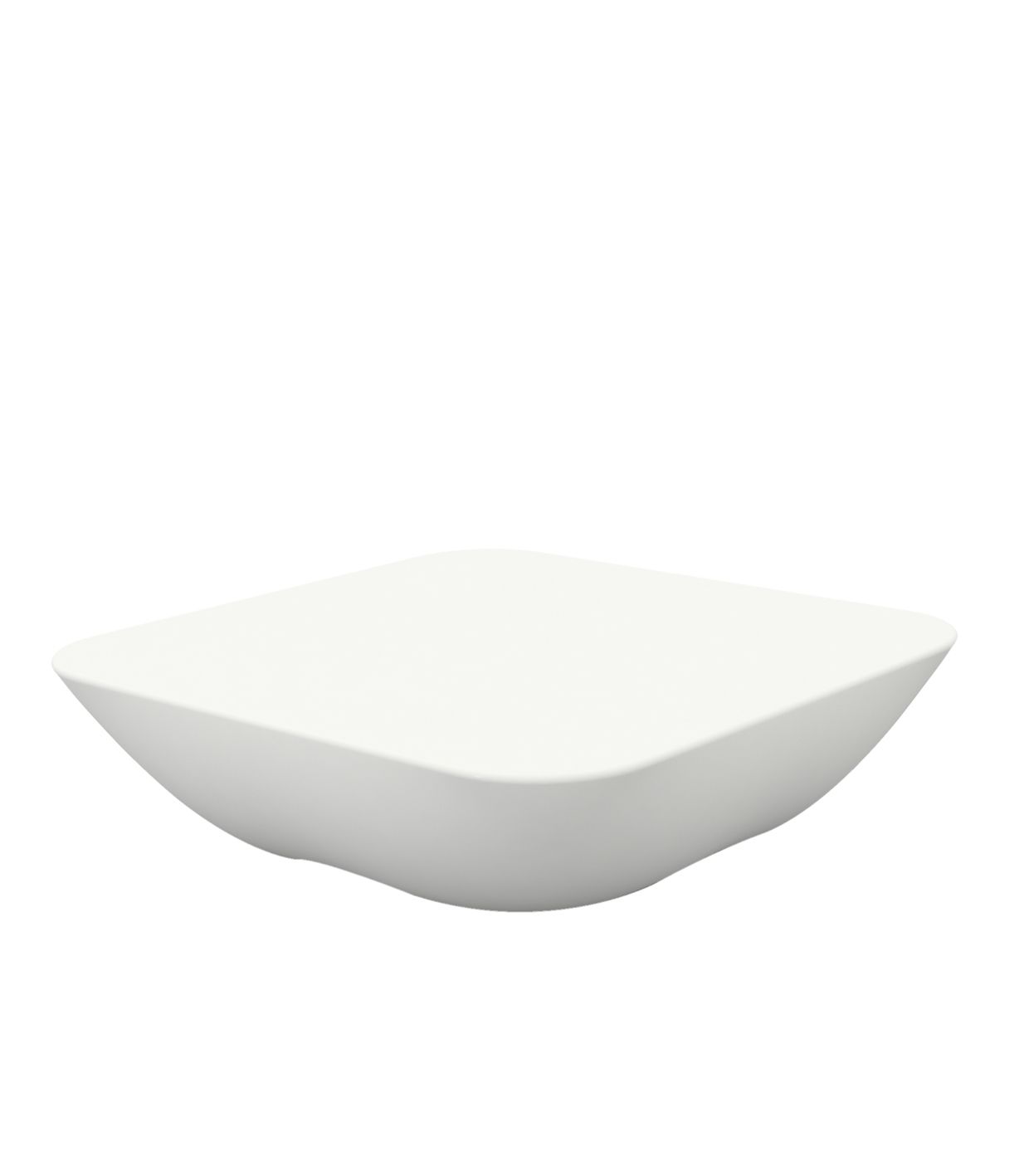 Table Basse Collection Pillow en Plastique pour Piscine Finition Mate Couleur Blanc Vondom