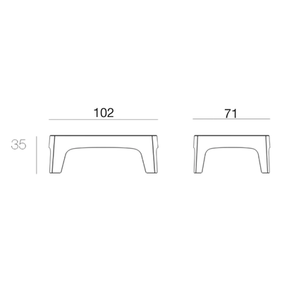 Table Basse Collection Solid Vondom