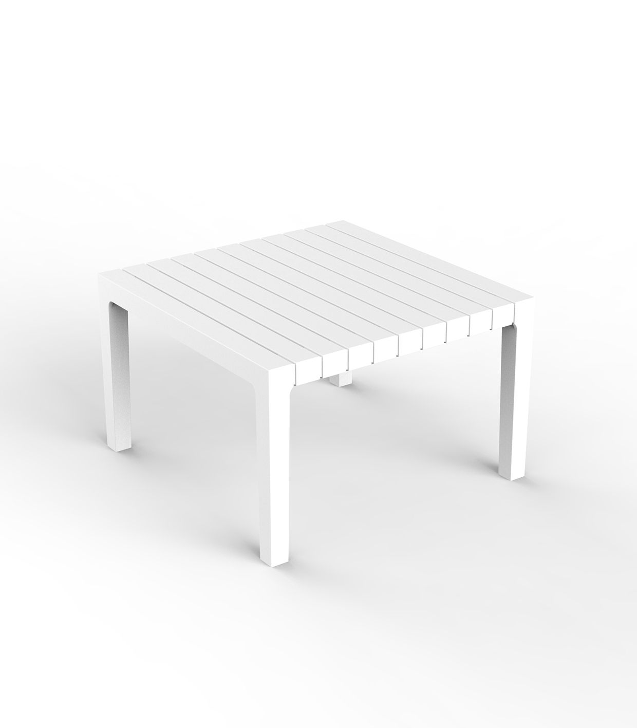 Table Basse Collection Spritz Taille 45x45x28 cm Couleur Blanc Vondom