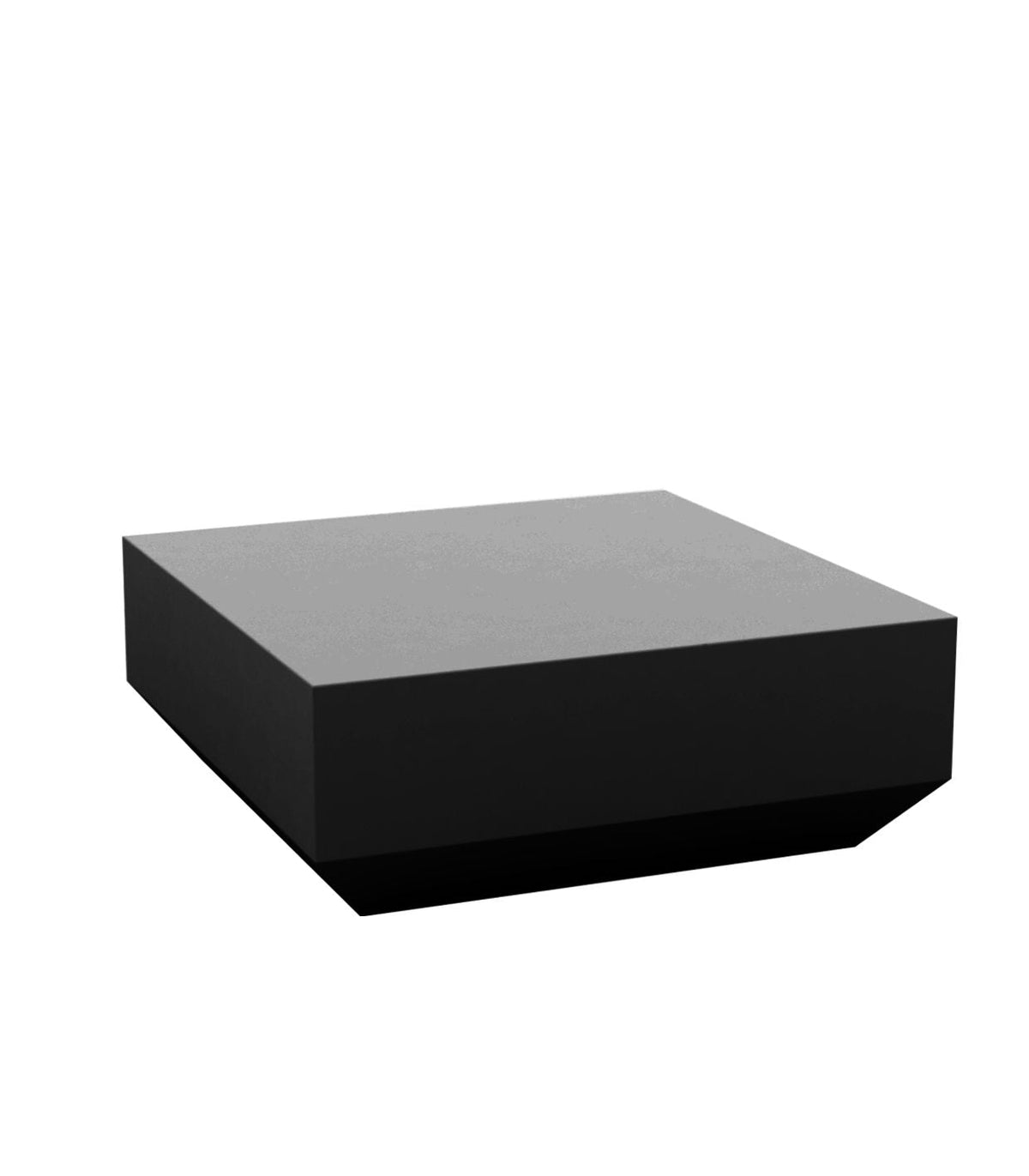 Table Basse Collection Vela Carré 100 Finition Mate Couleur Noir Vondom