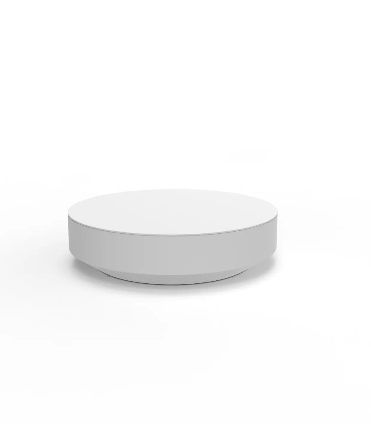 Table Basse Collection Vela Ronde 120 Finition Mate Couleur Blanc Vondom