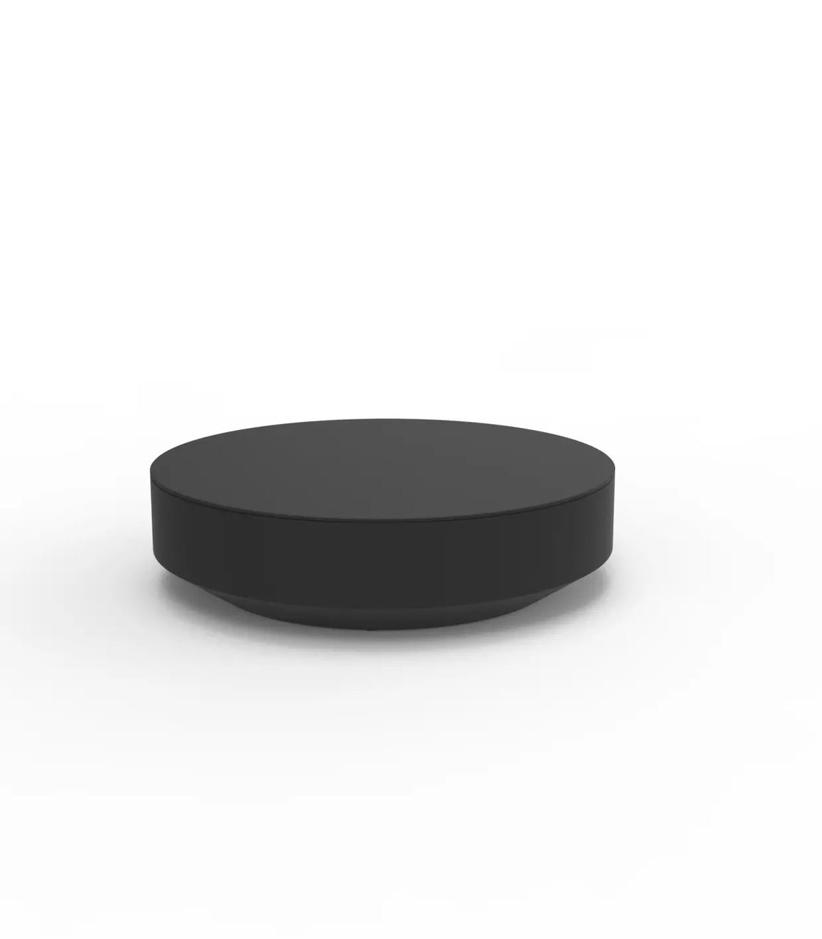 Table Basse Collection Vela Ronde 120 Finition Mate Couleur Noir Vondom