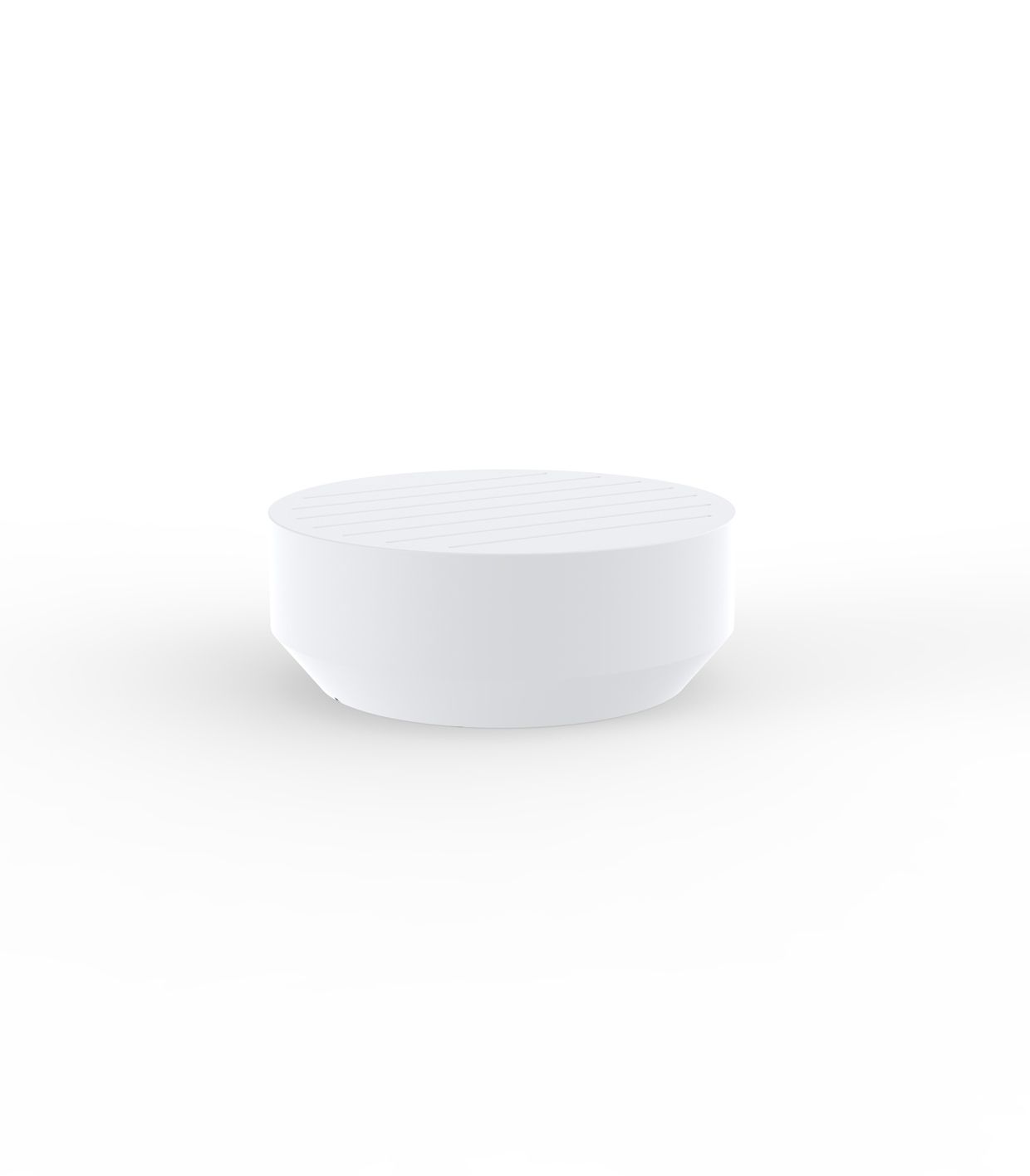 Table Basse Collection Vela Ronde 80 Finition Mate Couleur Blanc Vondom