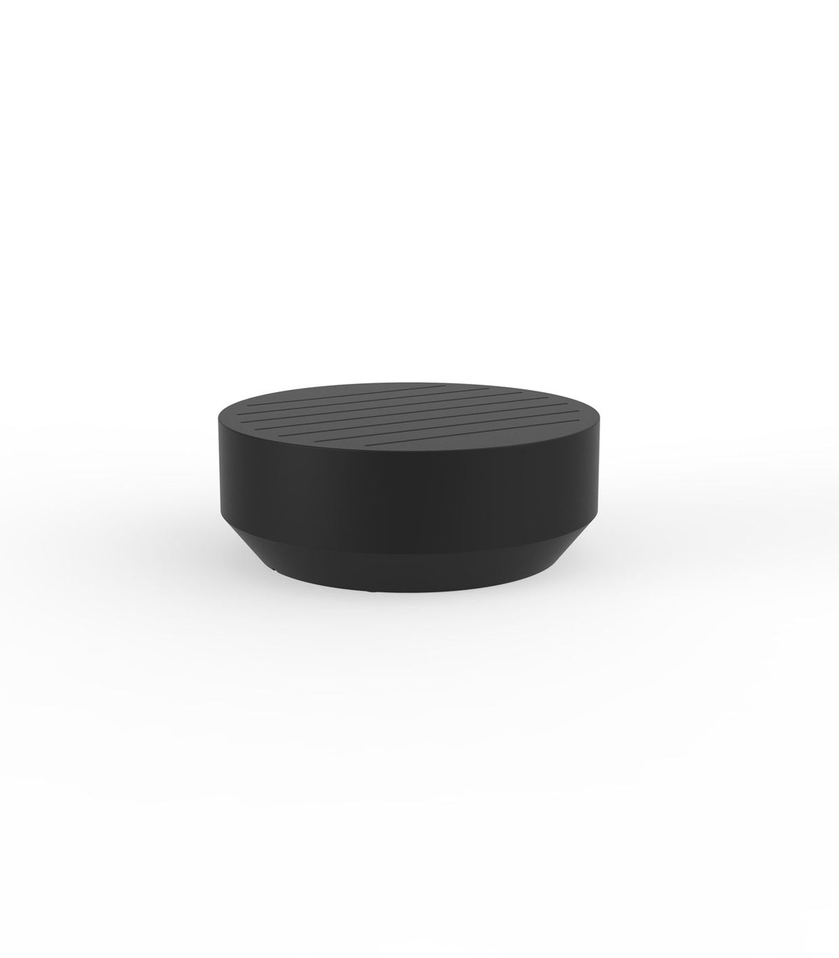 Table Basse Collection Vela Ronde 80 Finition Mate Couleur Noir Vondom