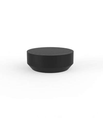 Table Basse Collection Vela Ronde 80 Finition Mate Couleur Noir Vondom