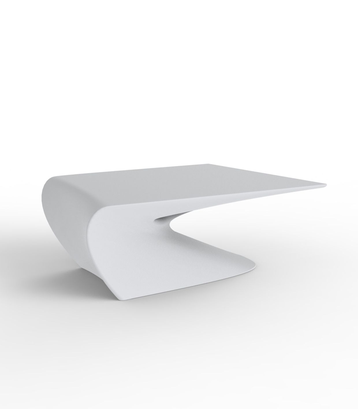 Table Basse Collection Wing Vondom Finition Mate Couleur Blanc