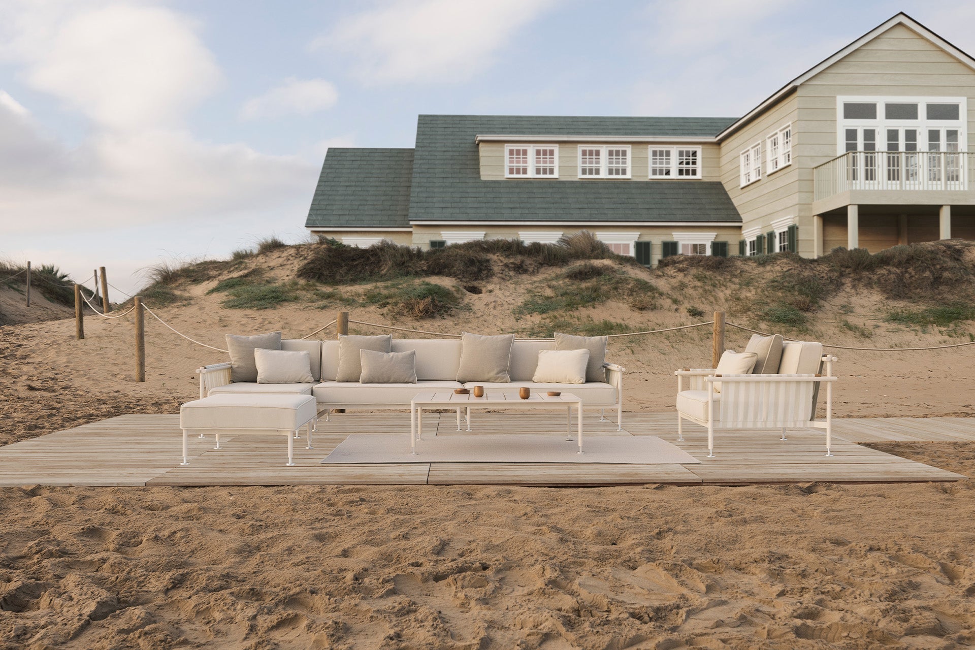 Table Basse de Jardin Carrée en Aluminium - Collection Hamptons Vondom - 3
