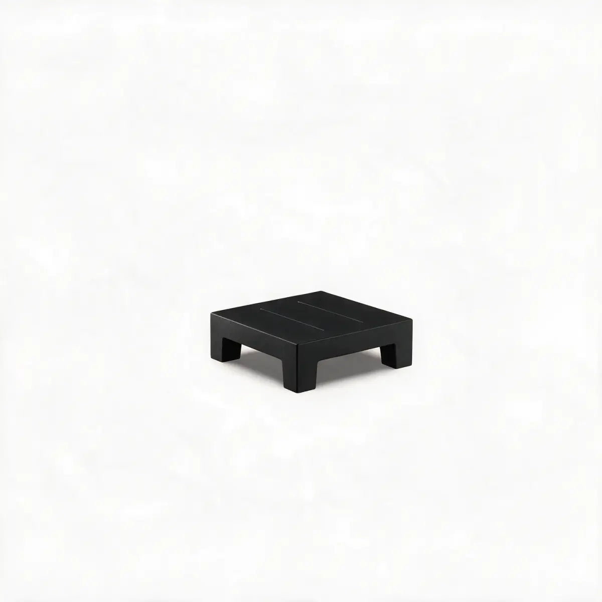 Table Basse de Jardin Collection Jut Mesa Vondom Taille 60x60x20 cm Finition Mate Couleur Noir