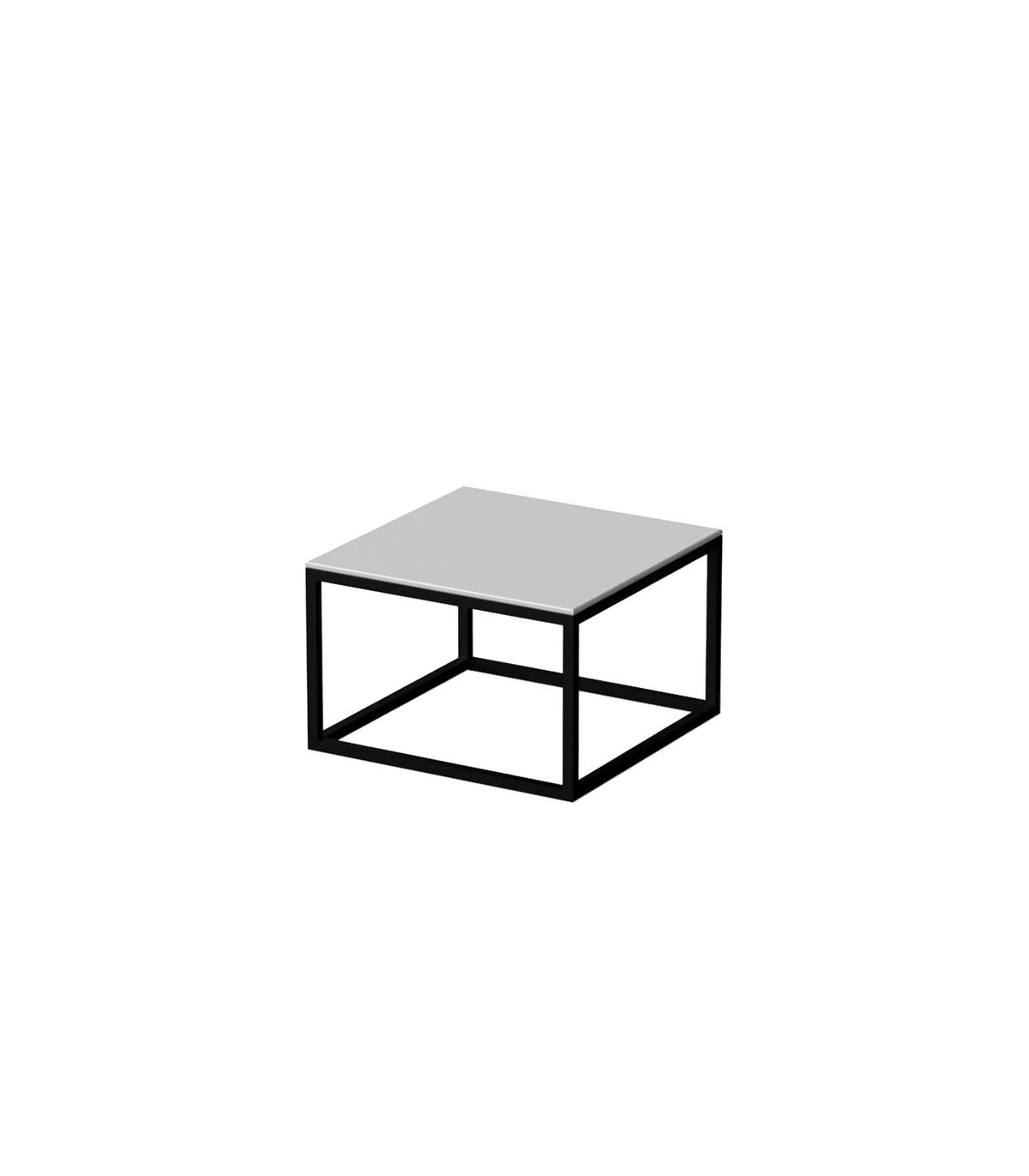 Table Basse de Jardin Collection Pixel Rectangulaire en Aluminium Taille 40x40x25 cm Couleur Aluminium noir Vondom