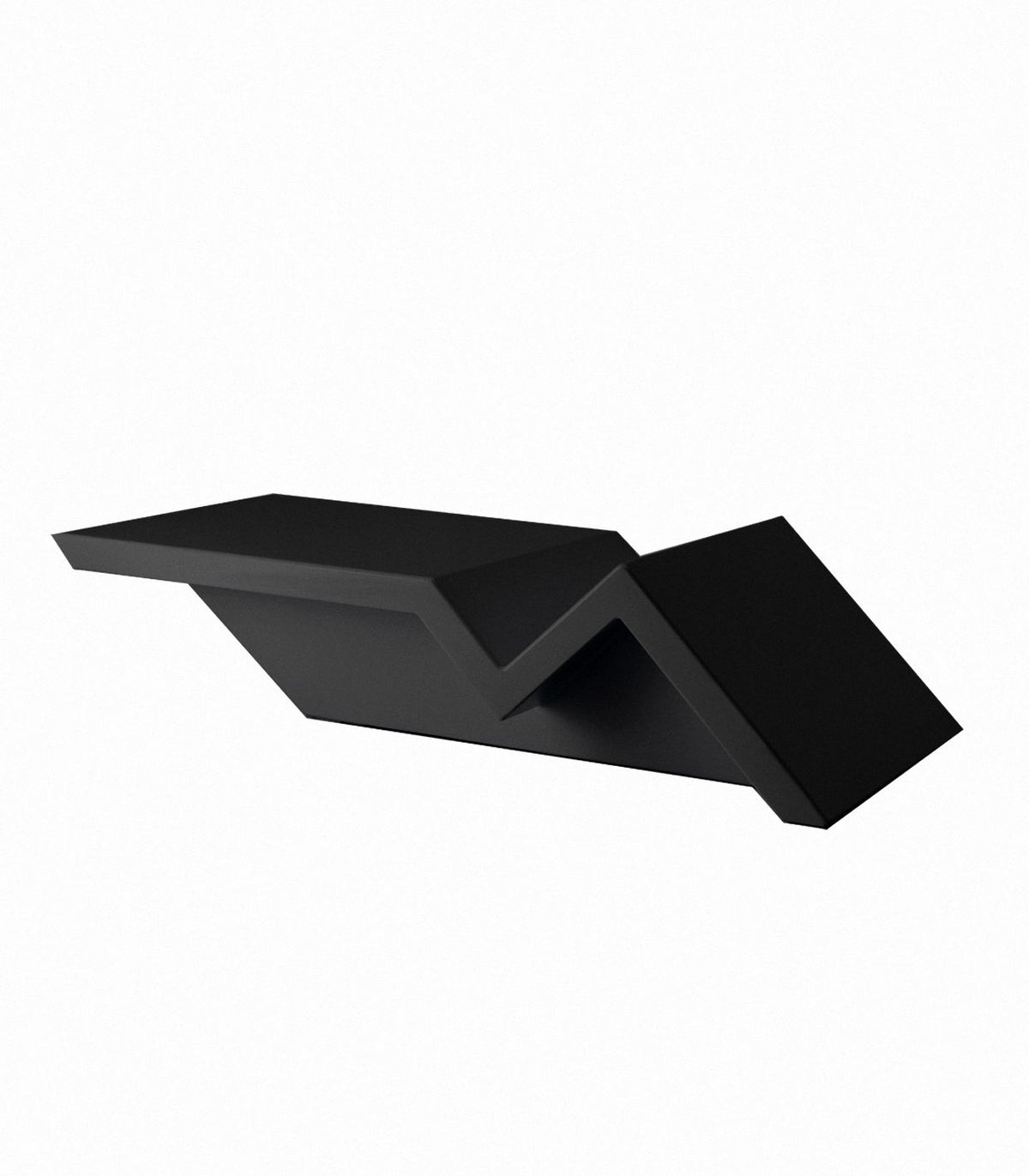 Table Basse de Jardin Collection REST Zigzag Finition Mate Couleur Noir Vondom