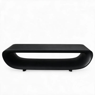 Table Basse Extérieur Collection BUM BUM en Plastique Rotomoulé Finition Mate Couleur Noir Vondom