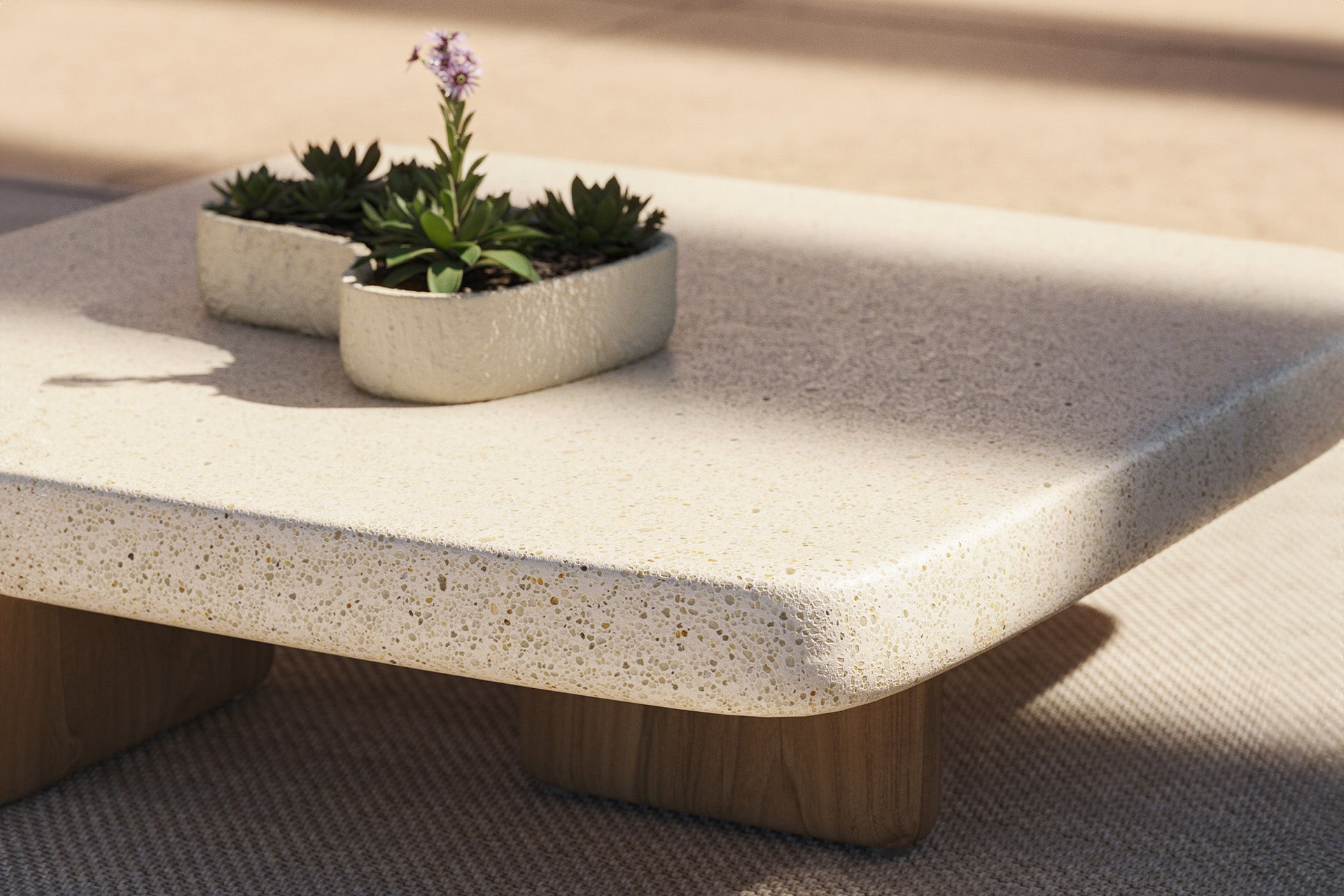 Table Basse Extérieur en Ciment - Collection Milos Vondom