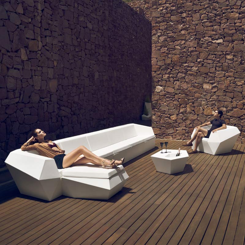 Table Basse FAZ avec Jardinière Intégrée Collection Faz Cosy Vondom - 11