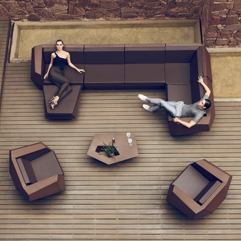 Table Basse FAZ avec Jardinière Intégrée Collection Faz Cosy Vondom - 9