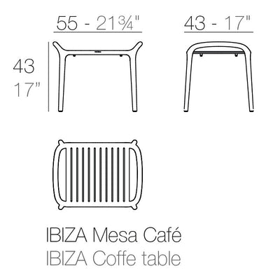 Table Basse Jardin Collection Ibiza Vondom