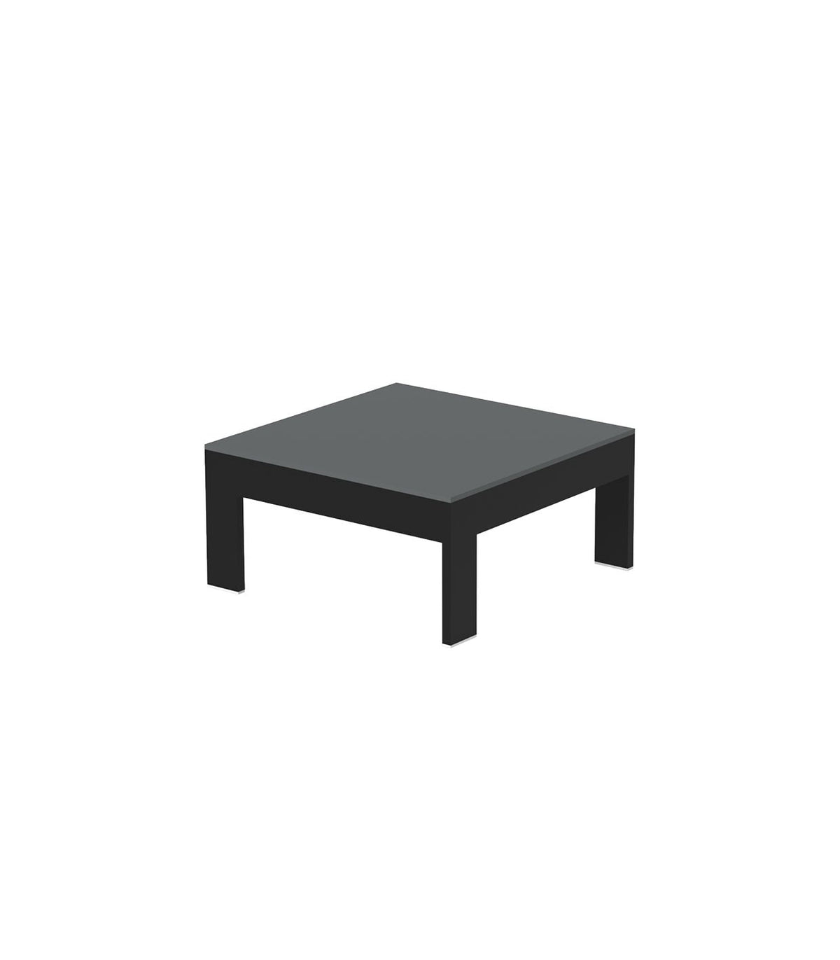 Table Basse Outdoor Aluminium Taille 60x60x29 cm Couleur Aluminium noir - Collection Posidonia Vondom