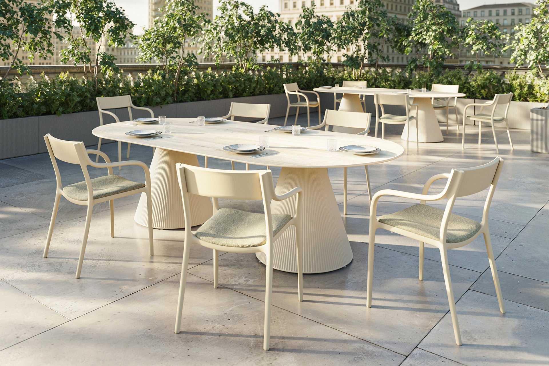 Table Bistrot 6 Personnes - Collection Gatsby Vondom - 2
