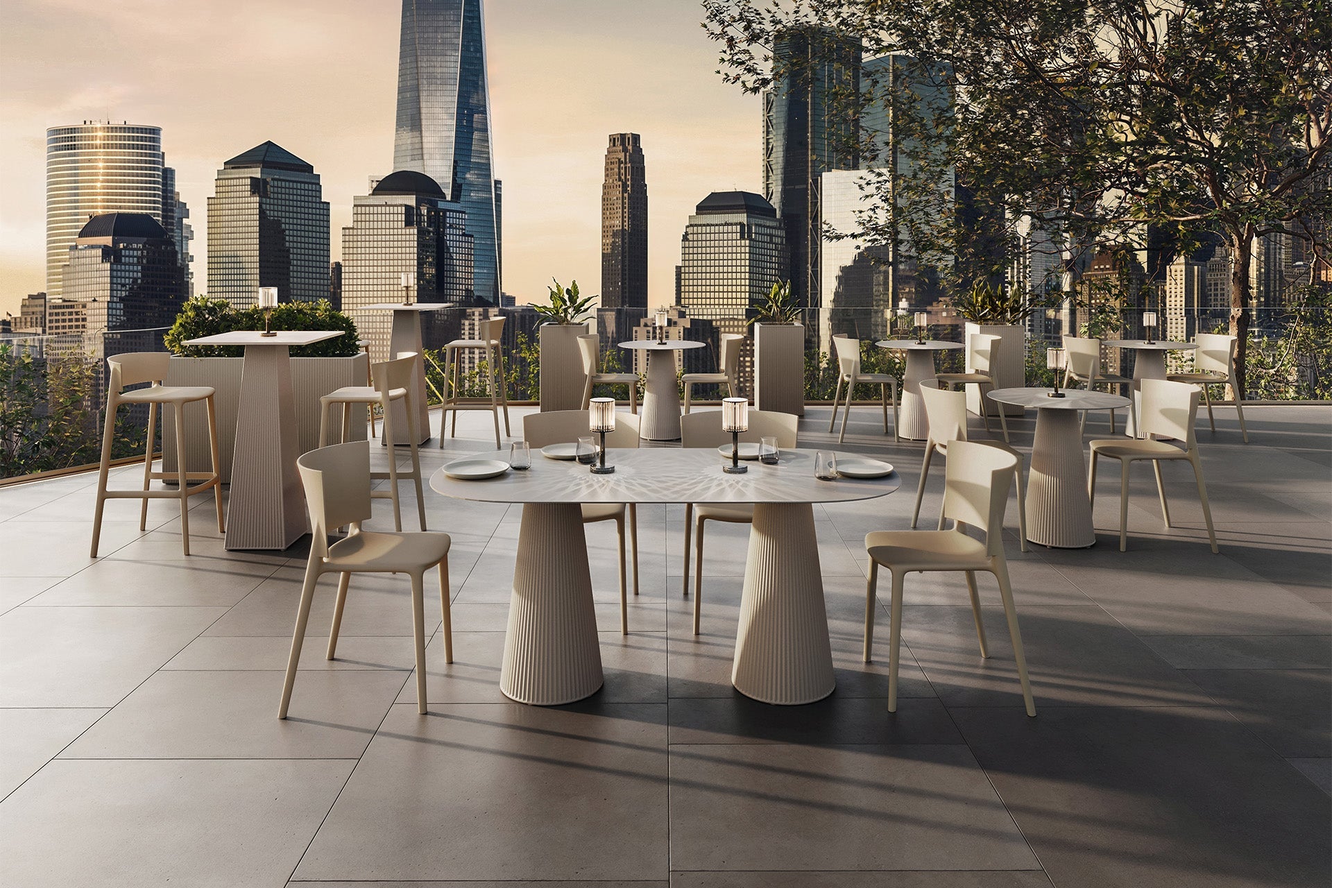 Table Bistrot 6 Personnes - Collection Gatsby Vondom - 4