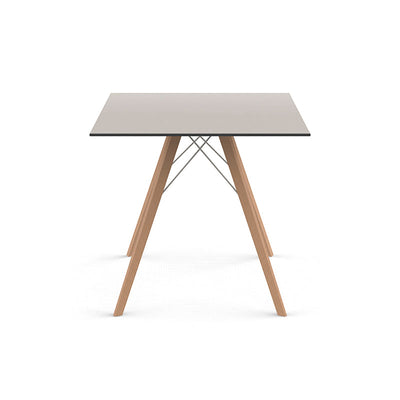 Table Bistrot avec Pied en Bois - Collection FAZ Wood Vondom - 9