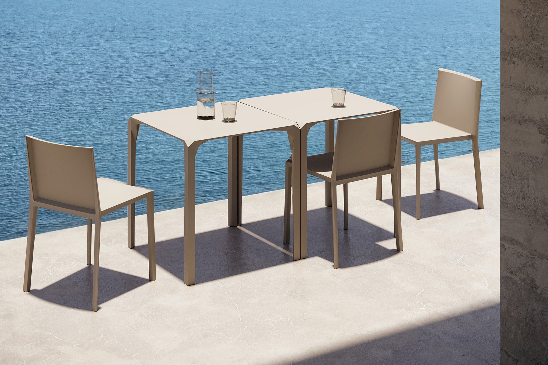 Table Bistrot Collection Quartz en Polypropylène Vondom - 4