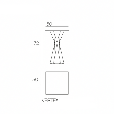 Table Bistrot Collection Vertex Carrée Vondom - 9