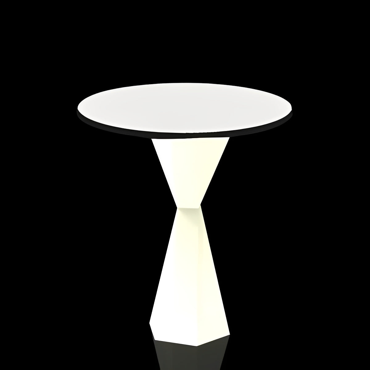 Table Bistrot Collection Vertex Ronde Lumineuse Vondom