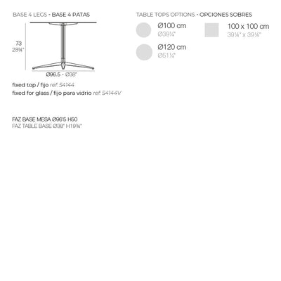 Table Bistrot Moderne - FAZ Collection Faz Inox Vondom - 10