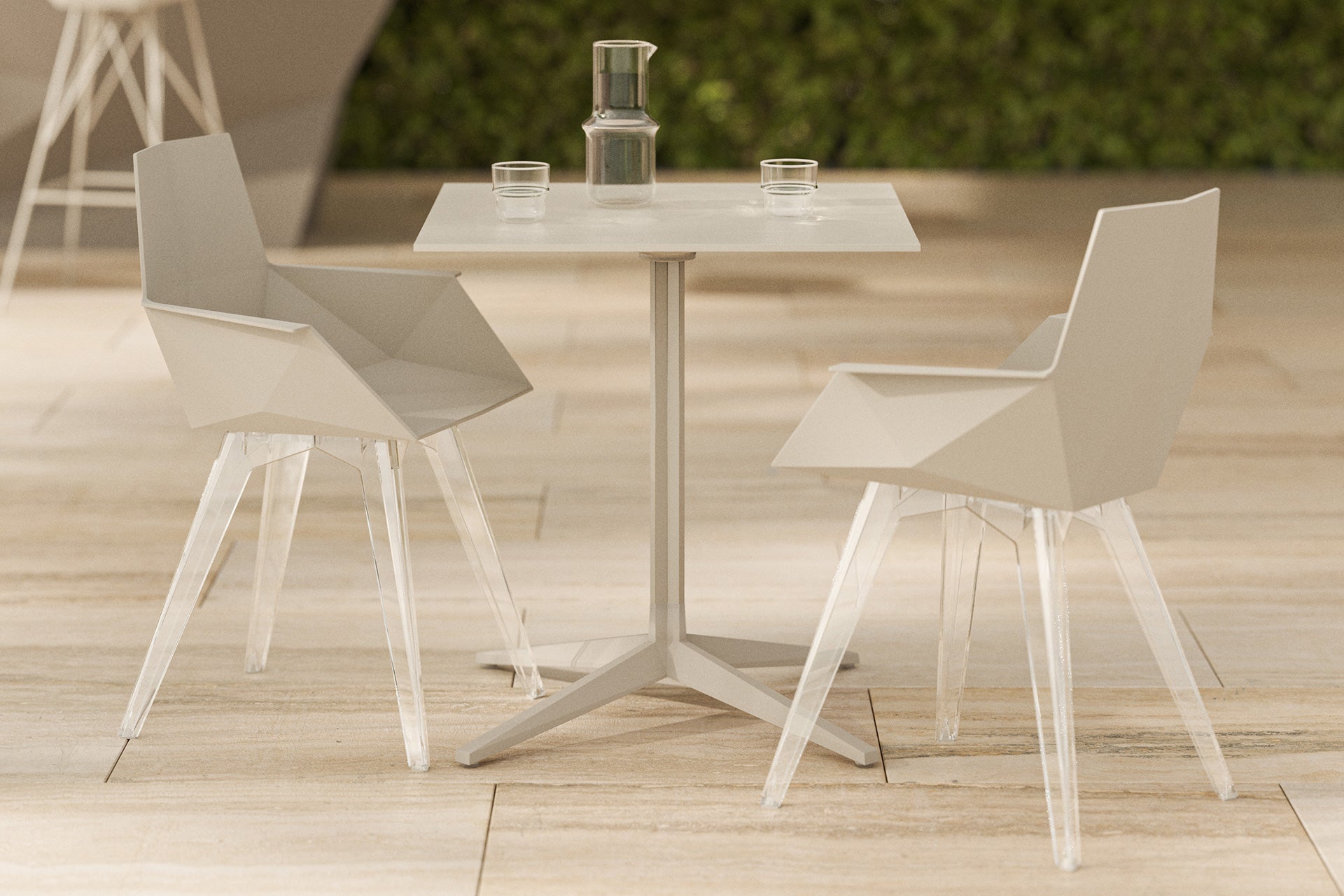 Table Bistrot Moderne - FAZ Collection Faz Inox Vondom - 2