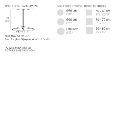 Table Bistrot Moderne - FAZ Collection Faz Inox Vondom - 9
