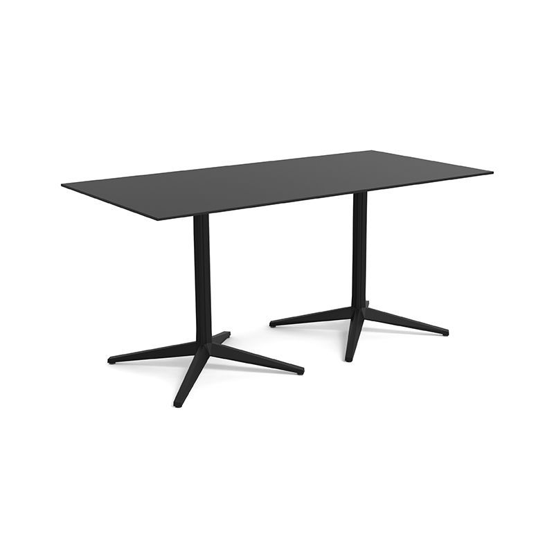 Table Bistrot Rectangulaire Effet Marbre - FAZ Collection Faz Inox Vondom - 3