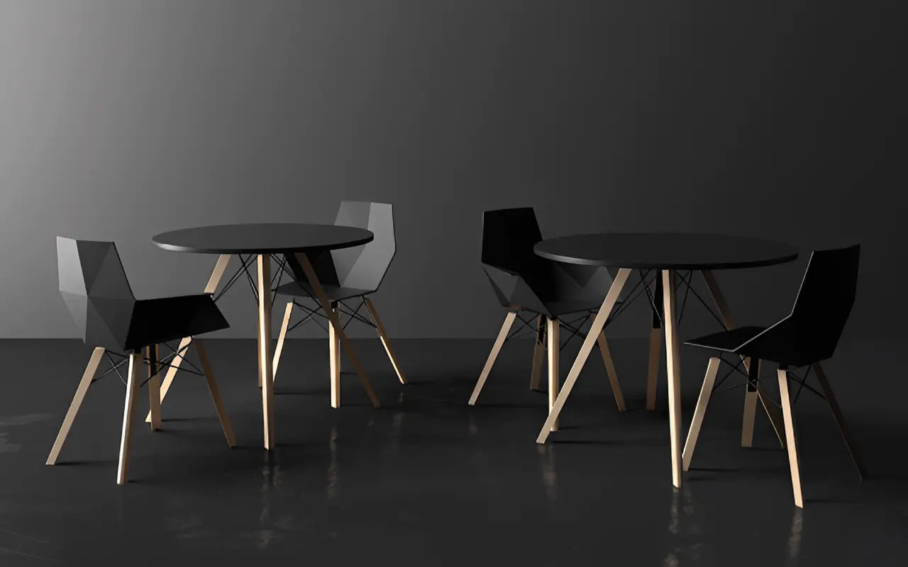 Table Bistrot Ronde 100 cm - Collection FAZ Wood Vondom - 3