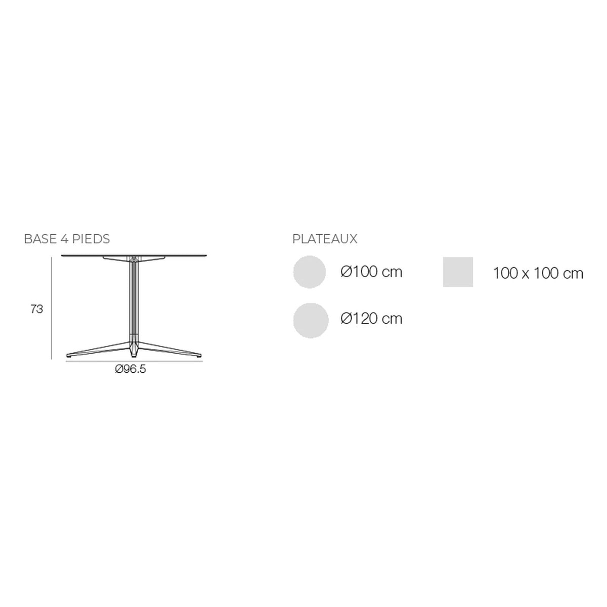 Table Faz Inox ronde, collection Faz Inox Vondom - 10